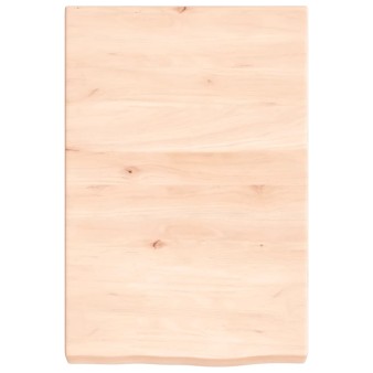 Kezeletlen tömör fa fürdőszobai pult 40x60x(2-6) cm