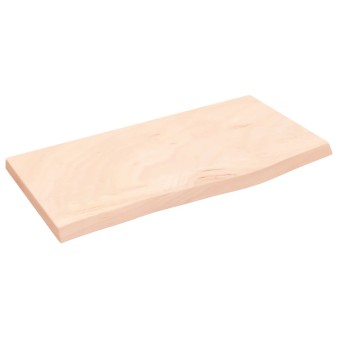 Kezeletlen tömör fa fürdőszobai pult 60x30x2 cm