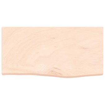 Kezeletlen tömör fa fürdőszobai pult 60x30x2 cm
