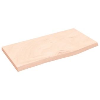 Kezeletlen tömör fa fürdőszobai pult 60x30x(2-4) cm