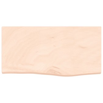 Kezeletlen tömör fa fürdőszobai pult 60x30x(2-4) cm