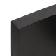 Sötétszürke kezelt tömör fa fürdőszobai pult 120 x 50 x 6 cm Sötétszürke kezelt tömör fa fürdőszobai pult 120 x 50 x 6 cm