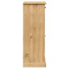 Vigo tömör fenyőfa cipőszekrény 60x35x96 cm