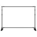 2 db fekete acél háttérállvány 305 x 243 cm