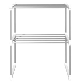 Fehér alumínium mikrohullámú sütő polc 51 x 27 x 63 cm