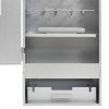 Horganyzott acél bbq füstölőkemence faaprítékkal 44,5x29x110 cm