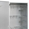 Horganyzott acél bbq füstölőkemence faaprítékkal 44,5x29x110 cm