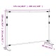 Fekete acél háttérállvány 305x243 cm Fekete acél háttérállvány 305x243 cm