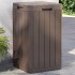 Barna pp kültéri szemeteskuka 38 x 38 x 65 cm
