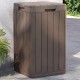 Barna pp kültéri szemeteskuka 38 x 38 x 65 cm