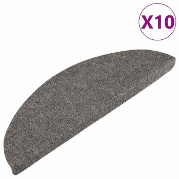 10 db fekete öntapadó lépcsőszőnyeg 56 x 17 x 3 cm