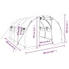 Zöld acélvázas melegház 12 m² 4 x 3 x 2 m