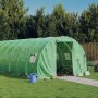 Zöld acélvázas melegház 48 m² 16 x 3 x 2 m