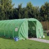 Zöld acélvázas melegház 54 m² 18 x 3 x 2 m