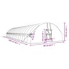 Zöld acélvázas melegház 108 m² 18 x 6 x 2,85 m