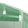 Zöld acélvázas melegház 108 m² 18 x 6 x 2,85 m