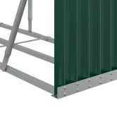Zöld horganyzott acél fatörzstartó 300 x 45 x 100 cm Zöld horganyzott acél fatörzstartó 300 x 45 x 100 cm