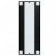 2 db fekete fém fali tükör 100x40 cm 2 db fekete fém fali tükör 100x40 cm