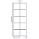 2 db fekete fém fali tükör 100x40 cm 2 db fekete fém fali tükör 100x40 cm