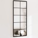 2 db fekete fém fali tükör 100x40 cm 2 db fekete fém fali tükör 100x40 cm