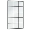 6 db fekete fém fali tükör 100x60 cm