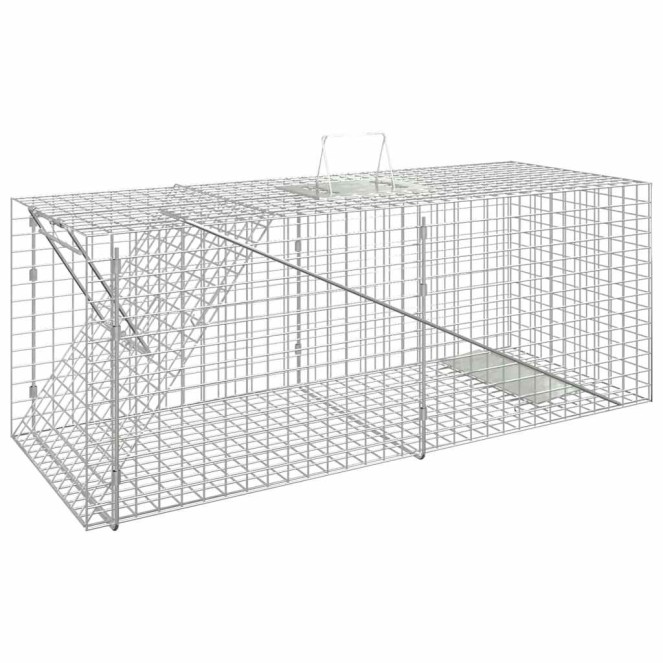 Horganyzott vas állatcsapda 64,5 x 25 x 26,5 cm Horganyzott vas állatcsapda 64,5 x 25 x 26,5 cm