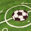 Zöld mosható futballpálya gyerekszőnyeg 160x230 cm