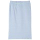 Világos mentaszínű csíkos egyenes gyerekszoknya 128