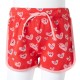Piros gyerek rövidnadrág húzózsinórral 116