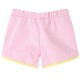 Élénk rózsaszín gyerekrövidnadrág díszítéssel 128