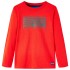 Piros hosszúujjú gyerekpóló 92