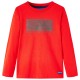 Piros hosszúujjú gyerekpóló 92