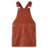 Gyerek overall ruha kordbársony cognac 116