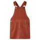 Gyerek overall ruha kordbársony cognac 116