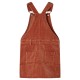 Gyerek overall ruha kordbársony cognac 116