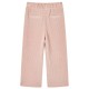 Világos rózsaszín kordbársony gyereknadrág 128