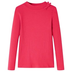 Élénk rózsaszín hosszú ujjú gyerekpóló 104