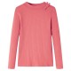 Fakó rózsaszín hosszú ujjú gyerekpóló 128