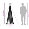 Hideg fehér led karácsonyfa 275 led 180 cm