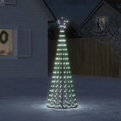 Hideg fehér karácsonyfa fénykúp 275 led-del 180 cm