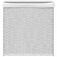 Fehér polyrattan szennyeskosár 2 rekesszel 53x33x57 cm