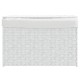 Fehér polyrattan szennyeskosár fedéllel 55,5 x 35 x 34 cm
