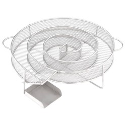 Kerek rozsdamentes acél hidegfüst generátor 19,5 cm