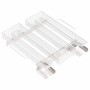 4 oldalas rozsdamentes acél hidegfüst-generátor 22,5 cm