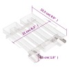 4 oldalas rozsdamentes acél hidegfüst-generátor 22,5 cm
