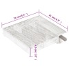 Rozsdamentes acél ötkamrás hidegfüst-generátor 21 cm