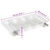 Rozsdamentes acél 8 kamrás hidegfüst-generátor 35 cm