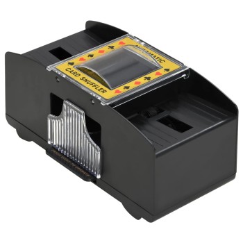 Fekete automatikus kártyakeverő 2 csomaghoz