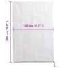 4 db növényvédő huzat cipzárral 70 g/m² 1,2x1,8 m