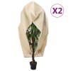 2 db növényvédő huzat cipzárral 70 g/m² 3,14 x 2,5 m